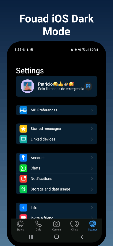 dark theme screenshot 3